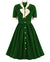 Robe Vintage Taille Haute Vert