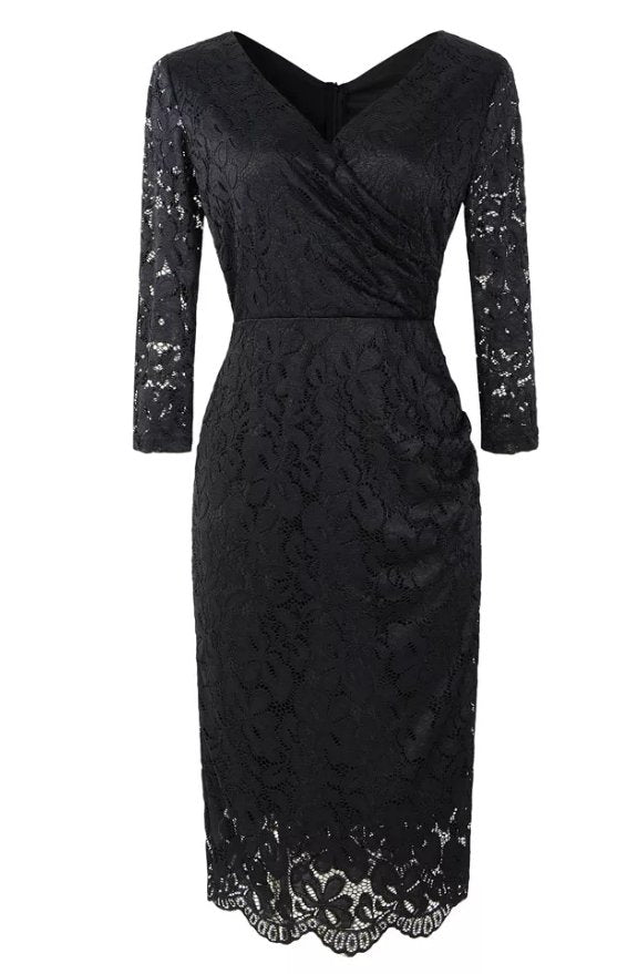 Robe Vintage Tailleur Noir