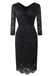 Robe Vintage Tailleur Noir