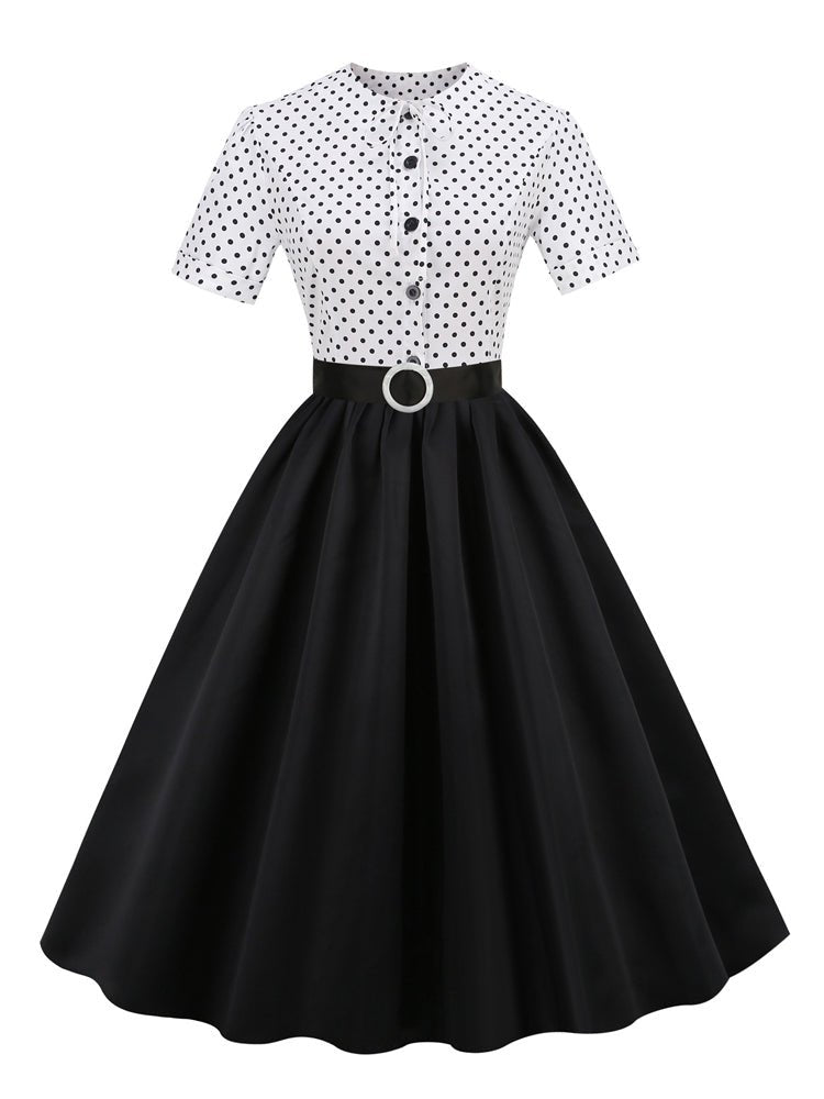Robe Vintage Tendance Noir