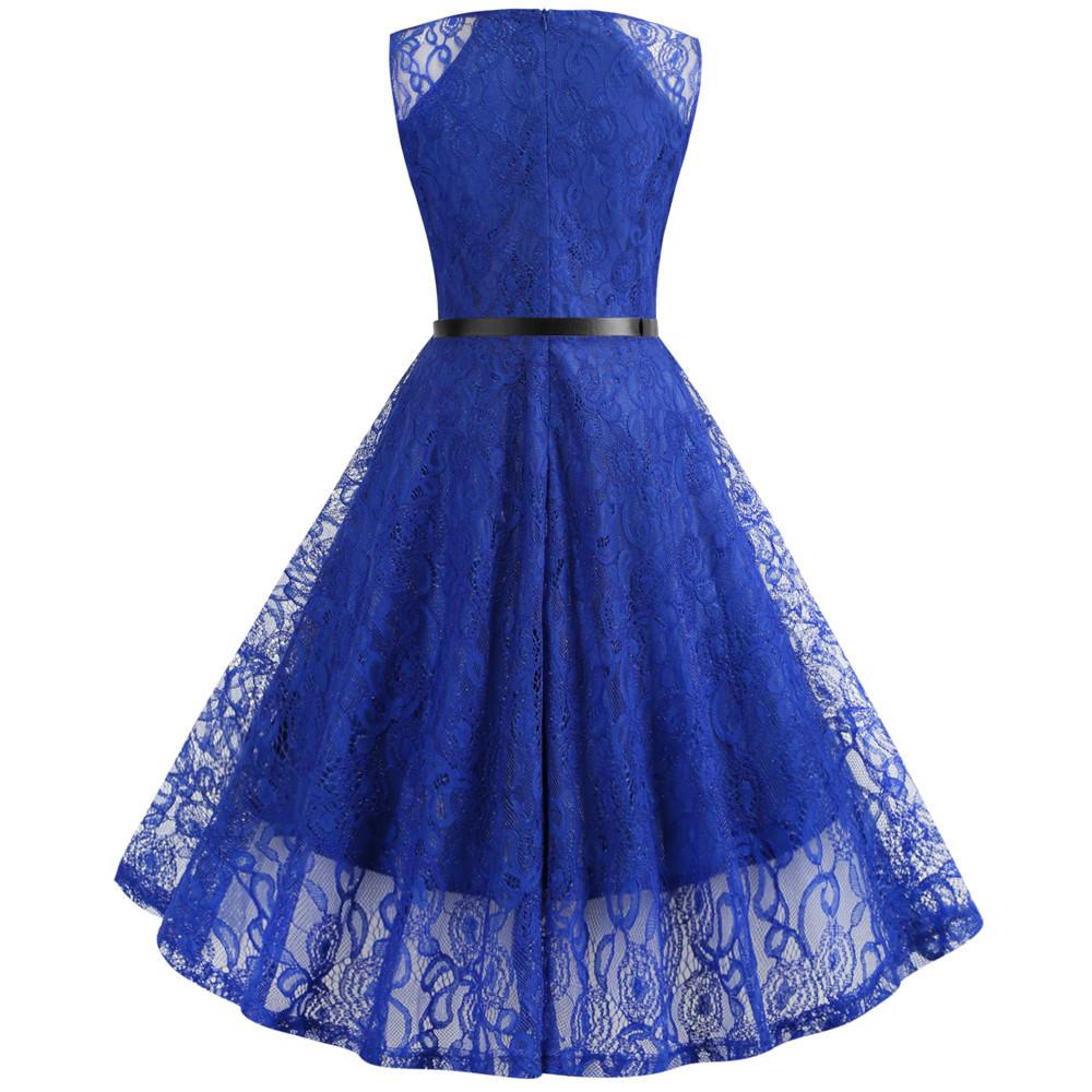 Robe Vintage Trapeze Bleu