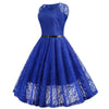 Robe Vintage Trapeze Bleu