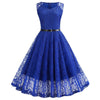 Robe Vintage Trapeze Bleu
