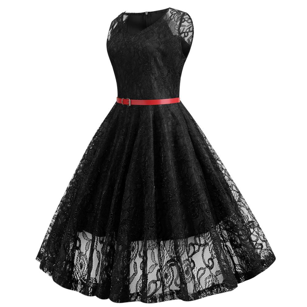 Robe Vintage Trapeze Noir