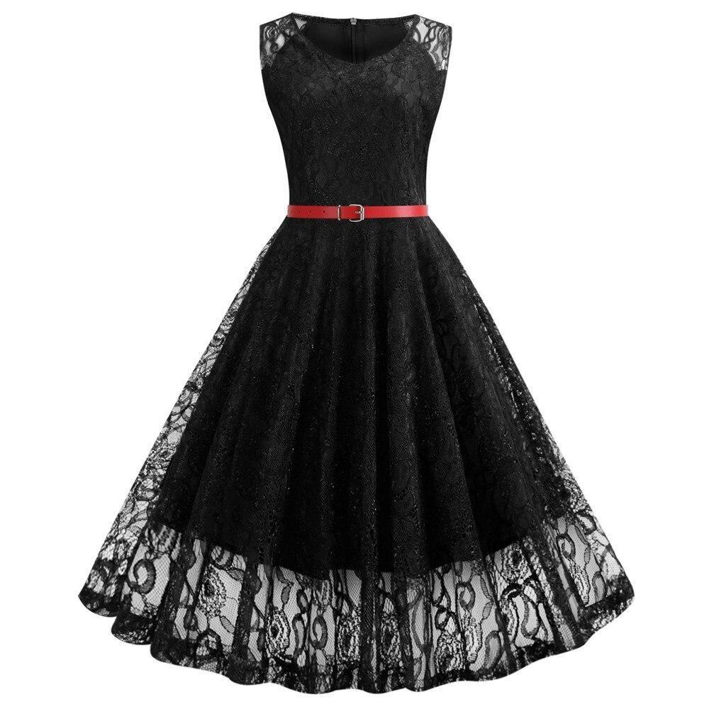 Robe Vintage Trapeze Noir