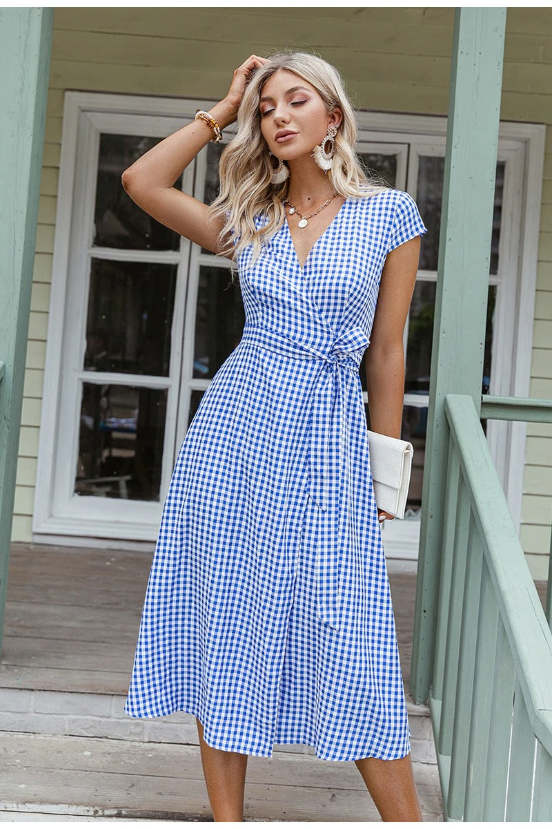 Robe en vichy outlet