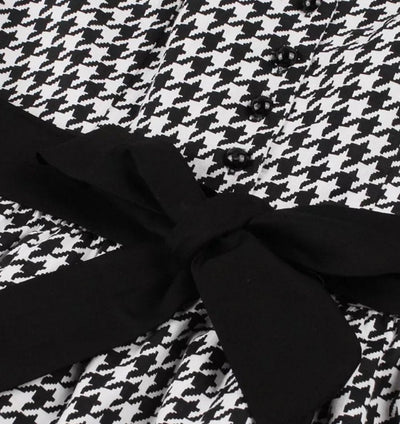 Robe Vintage Vichy Noire et Blanche