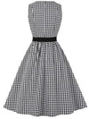 Robe Vintage Vichy Noire et Blanche