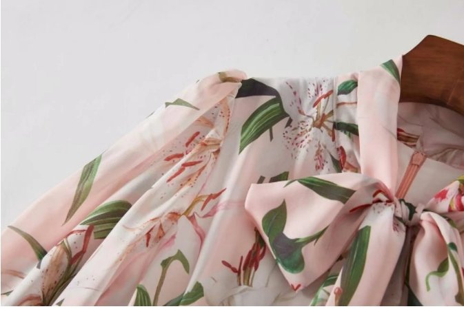 Robe Vintage Vieux Rose Longue