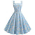 Robe Vintage 1950 Bleu Ciel