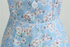 Robe Vintage 1950 Bleu Ciel