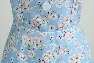 Robe Vintage 1950 Bleu Ciel