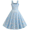 Robe Vintage 1950 Bleu Ciel