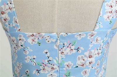 Robe Vintage 1950 Bleu Ciel