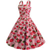 Robe Vintage 1950 Rose Fraises