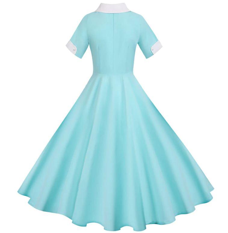 Robe Vintage 50s Turquoise