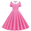 Robe Rose Années 50 Trapèze