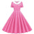 Robe Rose Années 50 Trapèze