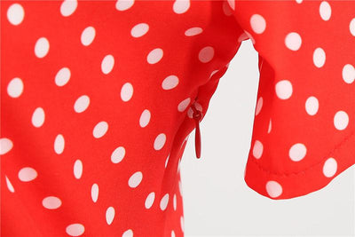 Robe Année 50 Rouge et Blanche