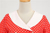 Robe Année 50 Rouge et Blanche