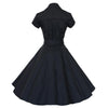 Robe Vintage Année 50 Noire Unie