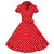 Robe Vintage Année 50 Rouge