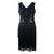 Robe Vintage Années 20 Art Déco Noir
