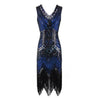 Robe Vintage Années 20 Bleu Noir