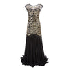 Robe Vintage Années 20 Flapper Doré