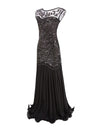 Robe Vintage Années 20 Flapper Noir