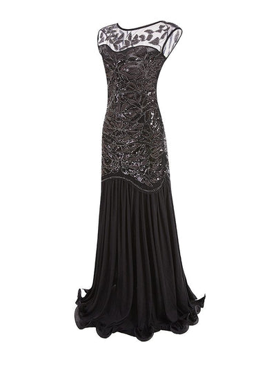 Robe Vintage Années 20 Flapper Noir