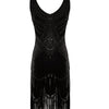 Robe Vintage Années 20 Gatsby Noir