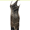 Robe Vintage Années 20 Gatsby Or