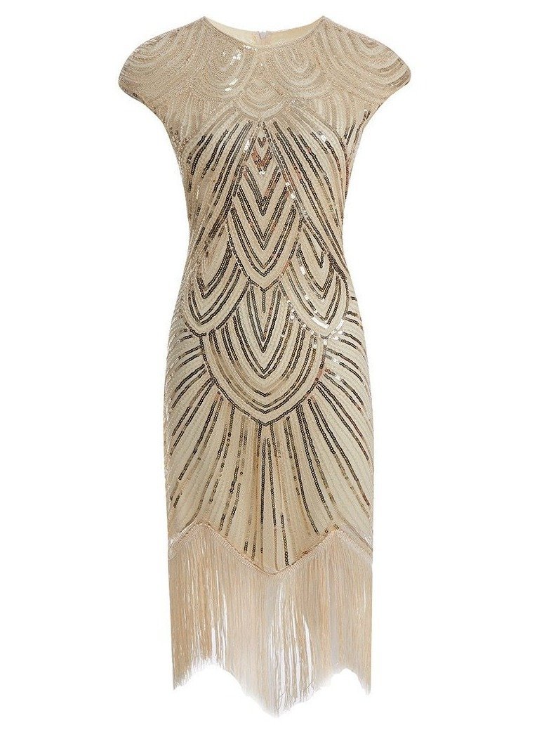 Robe des Années 20 Beige