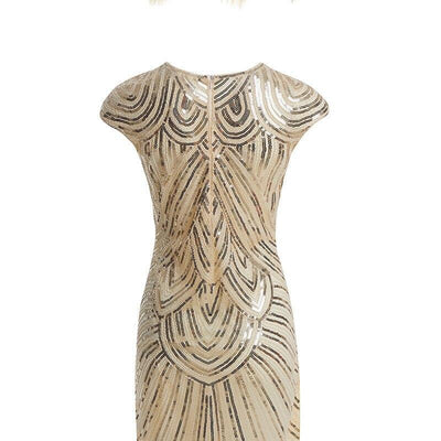 Robe des Années 20 Beige