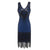 Robe Vintage Années 20 Grande Taille Bleu