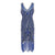 Robe Vintage Années 20 Grande Taille Charleston Bleu
