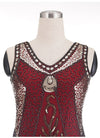 Robe Vintage Années 20 Grande Taille Charleston Rouge