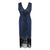 Robe Cocktail Année 20 Bleue