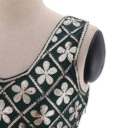 Robe Vintage Années 20 Grande Taille Or