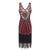 Robe Vintage Années 20 Grande Taille Rouge