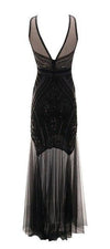 Robe Vintage Années 20 Longue Noir