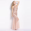 Robe Vintage Années 20 Longue Rose