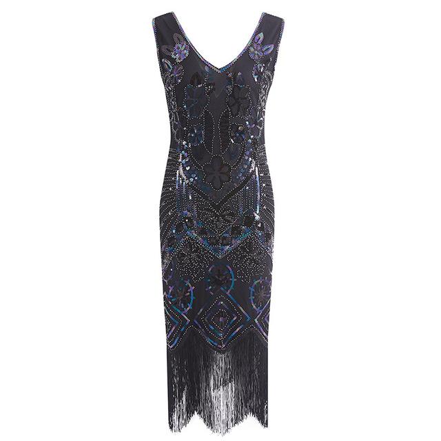 Robe Vintage Années 20 Paris Noir