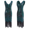 Robe Vintage Années 20 Paris Vert
