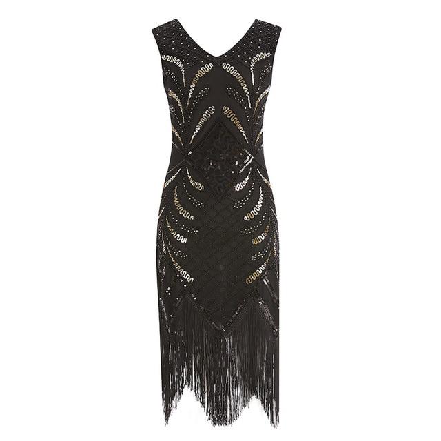 Robe Style Année 20 Noire