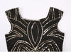 Robe Vintage Années 20 Rétro Noir Or