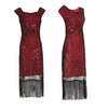 Robe Vintage Années 20 Rétro Rouge