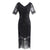 Robe Année 20 Dentelle Noire