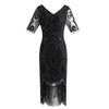 Robe Année 20 Dentelle Sequins